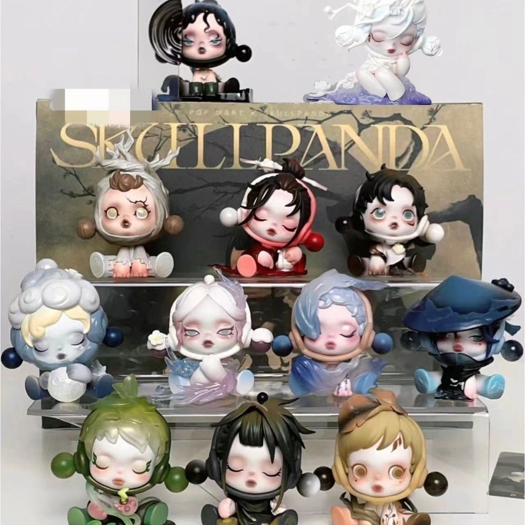 POPMART SKULLPANDA POPMART SKULLPANDA POPMART Series Hộp Bí Ẩn Bubble Mart SP11 Thế Hệ Cổ Hình Bong 