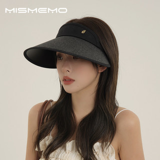 Mismemo  Mũ chống nắng hàng đầu rỗng dành cho nữ Mùa hè che mặt Mũ vành lớn Mũ rơm dệt chống tia cực tím Vinyl Mũ chống nắng phù hợp cho mọi trận đấu