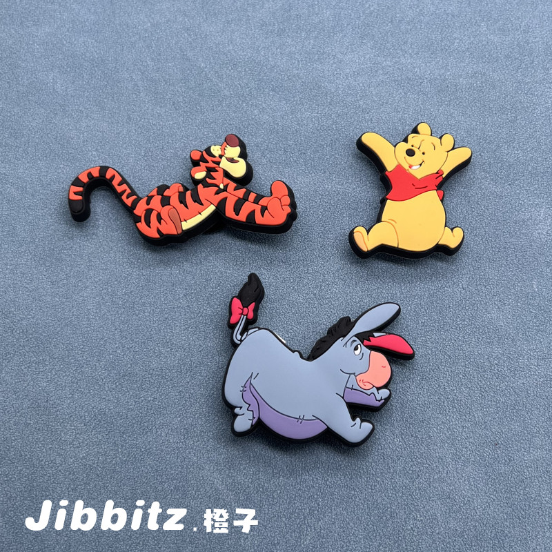 Charm Crocs Jibbitz - Cross Jibbitz Charms Giày, Thích Hợp Cho Khóa Trang Trí Trên Giày Winnie the P