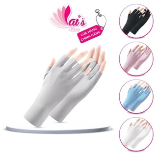  Găng Tay Xỏ Ngón Chống Nắng UPF50+ Chống Tia UV Sêu Nhẹ Thoáng Khí Tiện Dụng Làm Móng Đạp Xe 