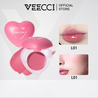 VEECCI Kem Má Hồng Son Má 2in1 Sử Dụng Kép Cho Môi Và Má Dạng Kem Nước 4 Màu 5g
