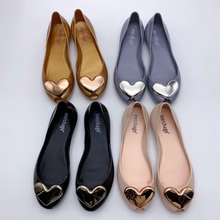 Sản Phẩm Mới Xia Medisha Giày Nữ Đơn Giản Đào Trái Tim Đế Bằng Giày Sandal Chống Thấm Nước Thạch Hương Giày❤3.20❤