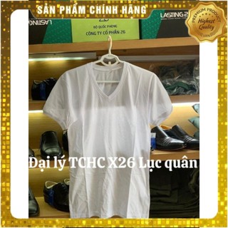 Áo lót (may ô) trắng nam SQ bo đôi cổ tim loại 1