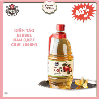 Dấm táo hàn quốc beksul chai 1800ml