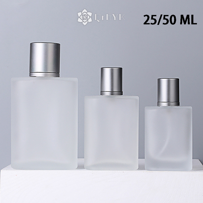 Qrhyk 25 / 50ml Vít Top Chai Thủy Tinh Cát Chai Lỏng Chai Rỗng Bình Đựng Chai Trang Điểm Rỗng Xịt Mỹ Mới