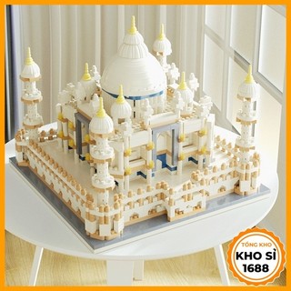 Mô hình lắp ráp kiến trúc kỳ quan thế giới đền Taj Mahal Ấn Độ mô hình lắp ghép 3d E1156