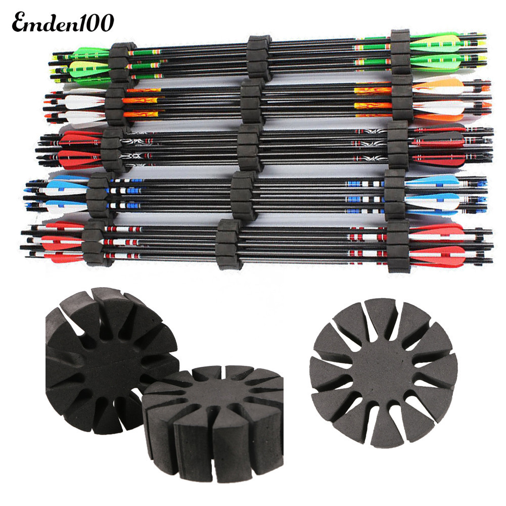 EMDEN100 Bền Bắn Cung Eva Foam Giá Tròn Bảo Vệ Mũi Tên Giữ Tách Quiver