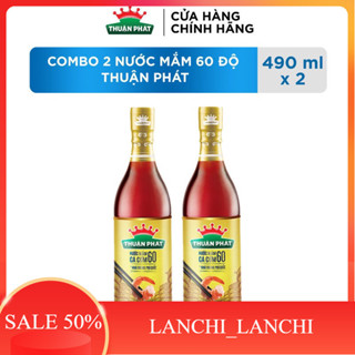 Combo 2 Nước mắm cá cơm Thuận Phát 60 độ đạm 490ml - Từ 3 loại cá cơm Phú Quốc