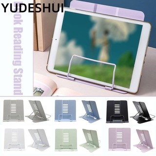 YUDESHUI đỡ đọc sách YudhUI, Giá đỡ hỗ trợ có thể gập lại nhiều màu bằng kim loại, Giá đỡ tài liệu có thể gập lại di động có thể điều chỉnh Điểm nhạc