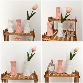 Bắc Âu Chai Hoa Màu Kẹo Bình Nhựa Để Bàn Trang Trí Trang Trí Trang Trí Nhà