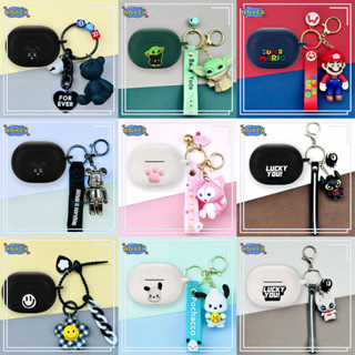 Dành Cho Baseus AirGo AS01 / 1Ring AS10 Tai Nghe Silicon Gấu Tai Nghe Dễ Thương Tai Nghe Bảo Vệ Mềm Vỏ Tai Nghe Da Có Mặt Dây Chuyền