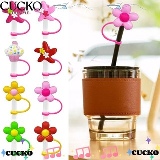 Cucko Ống Hút, Silicone Chống Bắn Ống Hút Đầu Có Thể Tái Sử Dụng Sáng Tạo Hoạt Hình Kín Khí Uống Chống Bụi Nắp Cốc Phụ Kiện
