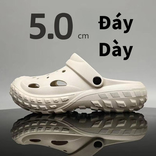  Giày Sandal Nam Clogs Nữ 2025 Ngoài Mặc Giày Đi Biển Thường Ngày Đế Dày Dép 