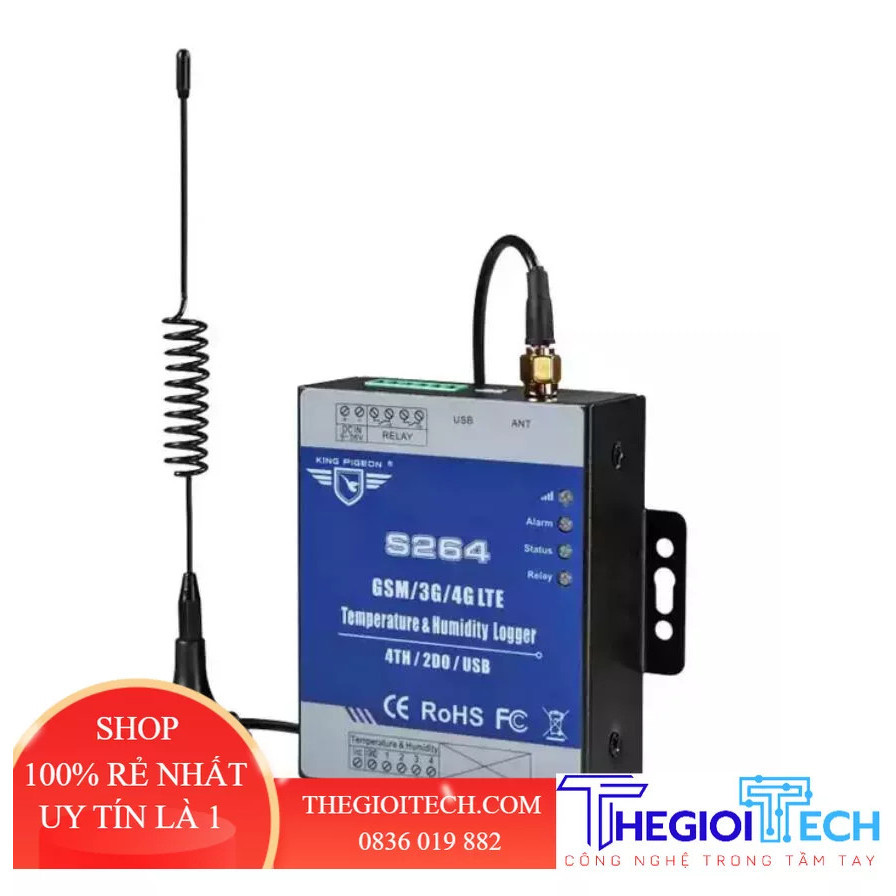 Bộ ghi dữ liệu độ ẩm nhiệt độ không dây Hệ thống giám sát 3G 4G LTE RTU thu thập dữ liệu từ xa với cảm biến nhiệt độ - 3G device only