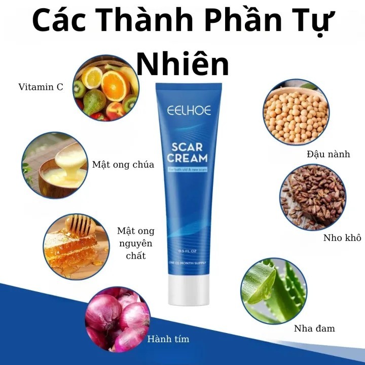 Kem xóa sẹo, loại bỏ hiệu quả các vết sẹo lâu năm, sẹo phẫu thuật, phục hồi và làm sáng các vết rạn da khi mang thai