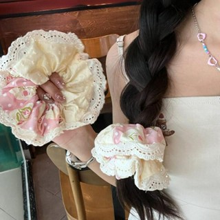 1 Chiếc Tulip In Ren Trang Trí Tóc Dây Đuôi Ngựa Đầu Dây Scrunchies Dây Buộc Tóc Mũ Cho Bé Gái Ngọt Ngào