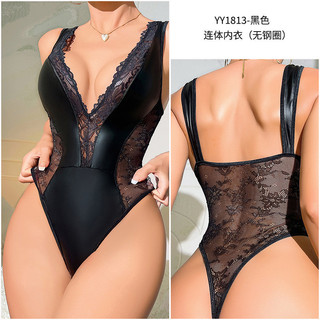 Đồ lót-Áo liền quần định hình cơ thể kiểu Âu và Mỹ Áo liền quần bằng da mờ ren gợi cảm liền mạch Corset