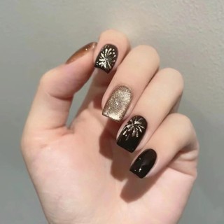  Pháo hoa mắt mèo đeo thủ công Đầu móng tay Làm móng tay có thể là Đầu móng tay Miếng dán móng tay Champagne