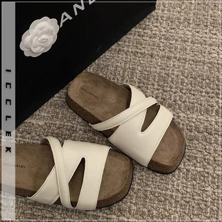 ICCLEK dép sandal nữ dép đế cao Thoải Mái Xinh Xắn  Cá tính Phối hợp dễ dàng Phong cách Hợp thời FDL24413VT 19Z240507