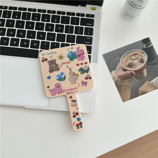 Gương in hình trái tim thời trang Ins Butterfly Mini cầm tay Gương trang điểm dành cho bé gái