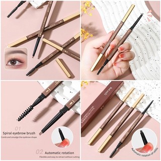 Bút Chì Lông Mày Đơn Giản Hai Đầu Sử Dụng Kép Bút Lông Mày Sáng Tạo Chống Thấm Nước Trang Điểm Bút Chì Cô Gái Làm Đẹp Đồ Dùng
