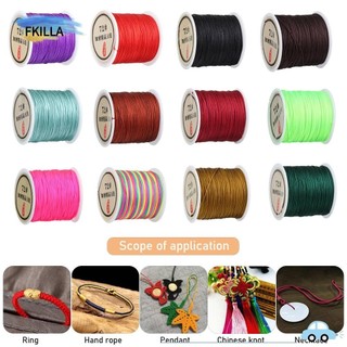 ☆FKILLA☆ 4M Nylon Rope Trung Quốc Nút ren Rope Bracelet Bện Rope DIY Tua cườm cho Shambhala Rope