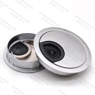 NẮP LUỒN DÂY ĐIỆN TRÒN INOX - 1CÁI - CHẤT LIỆU HỢP KIM NHÔM 