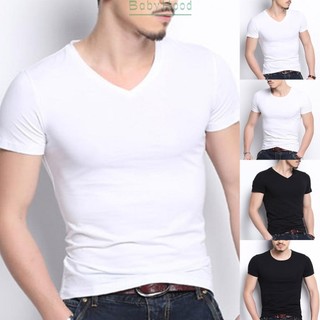 T Shirt Short Sleeve Soft Sports Tees Comfortable Mens Round Collar/V-Neck#BBHOOD