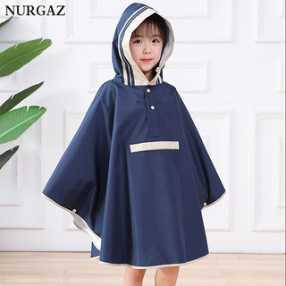 Áo mưa poncho trẻ em Nurgaz, áo mưa xe điện chống thấm nước cho bé trai và bé gái