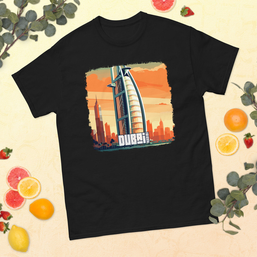 Áo thun nam Habibi Burj Al | Áo thun cổ điển