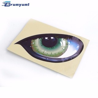 Còn hàng! 2 Cái 3D Stereo Phản Quang Mắt Mèo Xe Dán Sáng Tạo Gương Chiếu Hậu Decal