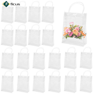 Sẵn sàng! 10 Chiếc Túi Tote Trong Suốt Có Tay Cầm Túi Quà Có Thể Tái Sử Dụng 23x17x7cm Để Mua Sắm Tiệc Cưới Sinh Nhật