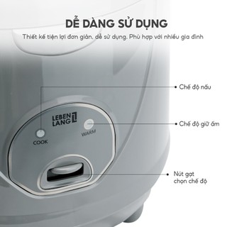 Nồi Cơm Điện LEBEN LANG 1.8L 700Watt - LBL1936