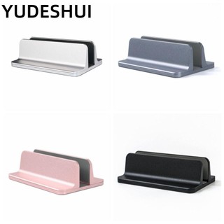 YUDESHUI Đế máy tính để bàn, Đế máy tính xách tay đứng bằng nhôm, Chống mài mòn Phụ kiện máy tính hai khe cắm đơn giản