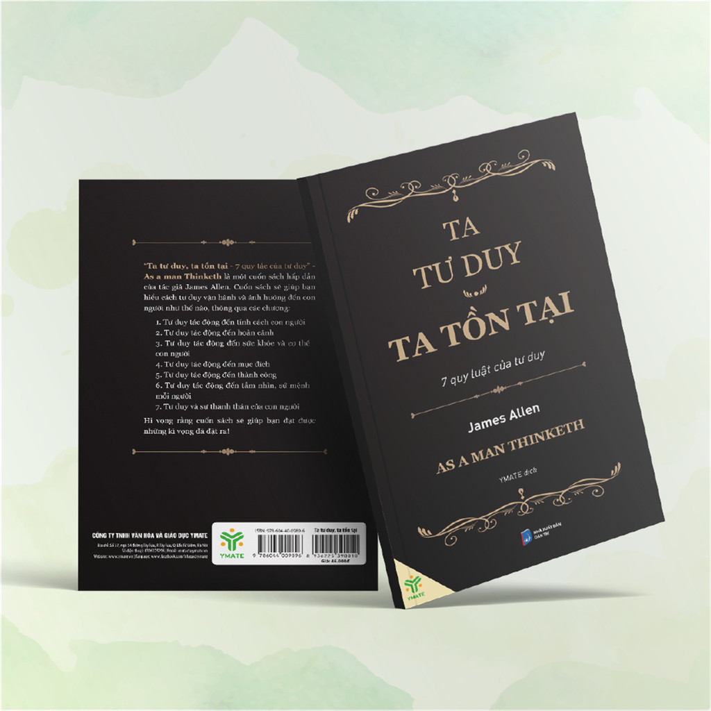 Sách Ta Tư Duy Ta Tồn Tại As a Man Thinketh- Khi Người Ta Tư Duy - 7 Quy Luật Của Tư Duy - Ymate [bi