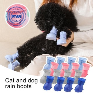Giày đi mưa ngoài trời bền bỉ và chống trượt cho mèo Giày chống nước có tông đơ và tính năng chống trầy xước