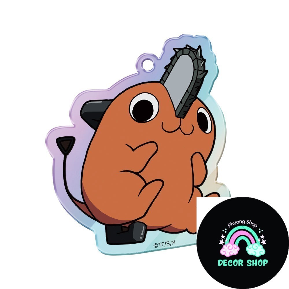 Móc khóa Keychain Acrylic chainsaw man makima denjipochita himeno higashiyama kobeni Anime Manga Phụ