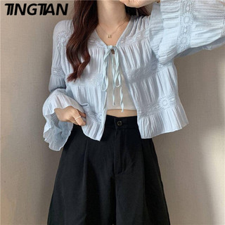 Áo len cardigan TINGTIANLoose và thoáng khí, thời trang mùa hè, phù hợp cho nữ