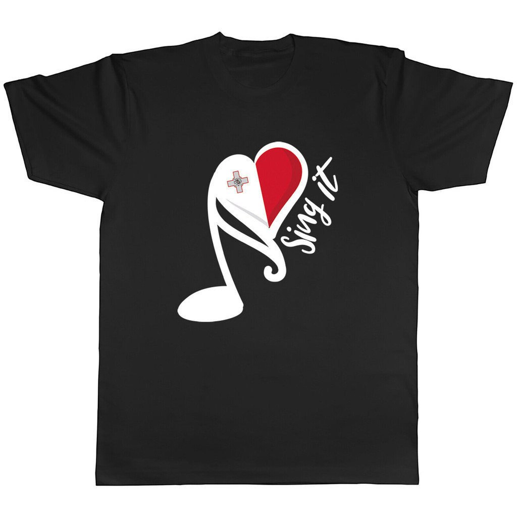 Cuộc thi bài hát Malta Áo thun nam Nhạc hát Unisex Tee