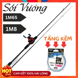 [TẶNG 100M DÂY] Bộ cần câu SÓI VƯƠNG kèm máy ngang kim loại tay trái cao cấp - Tổng Kho MY SACHI