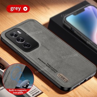 Oppo Reno12 12Pro 5G Vỏ Da Sang Trọng Cho Oppo Reno 12 Reno12 OppoReno12 Pro 12Pro 5G 4G 2024 Vỏ Điện Thoại Da Cừu Họa Tiết Mờ Silicon Thời Trang Ốp Lưng Mềm Mại Đơn Giản