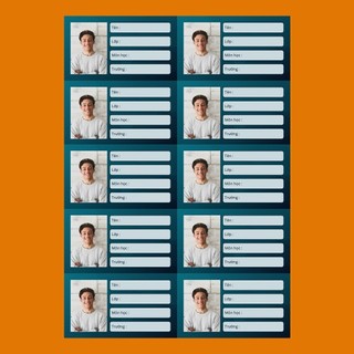 10 nhãn vở in theo hình ảnh yêu cầu | nhãn dán vở | nhãn dán sách - nhãn dán tập - nhãn tên