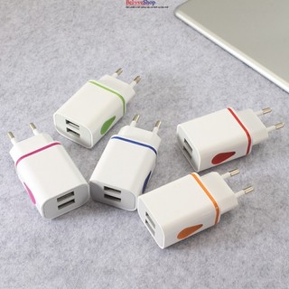 Củ sạc nhanh SV-2A cổng USB kép có đèn LED cho điện thoại -BeloveShop
