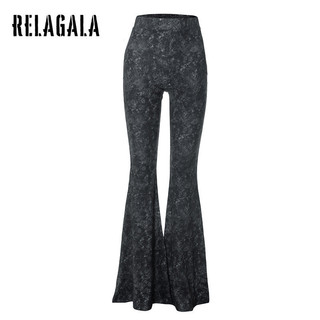 RelaGala Nữ Thời Trang Mới Ôm Eo Cao Bụng loe Quần