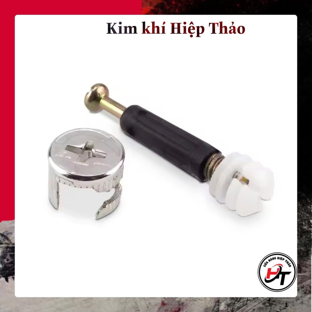 Chốt cam liên kết gỗ ốc cam âm 3 thành phần và 2 chi tiết d12 d15 OC3TP