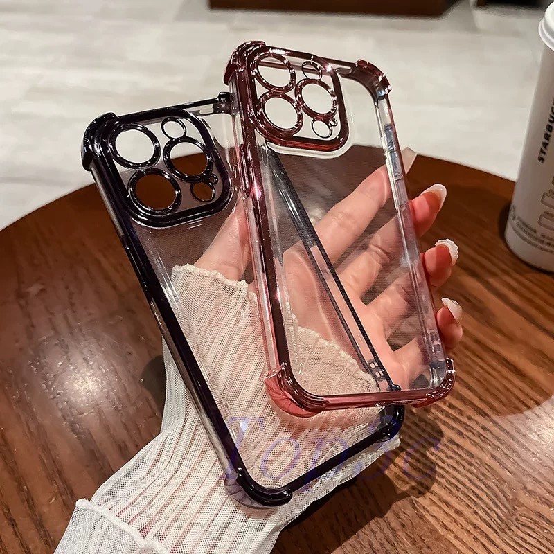 Ốp lưng iPhone 16 Pro Max / iPhone15 Pro Max / 16 Plus / iPhone 15 Plus Ốp điện thoại trong suốt SJD