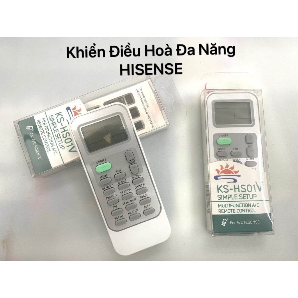 Điều khiển remote điều hoà Hisense đa năng