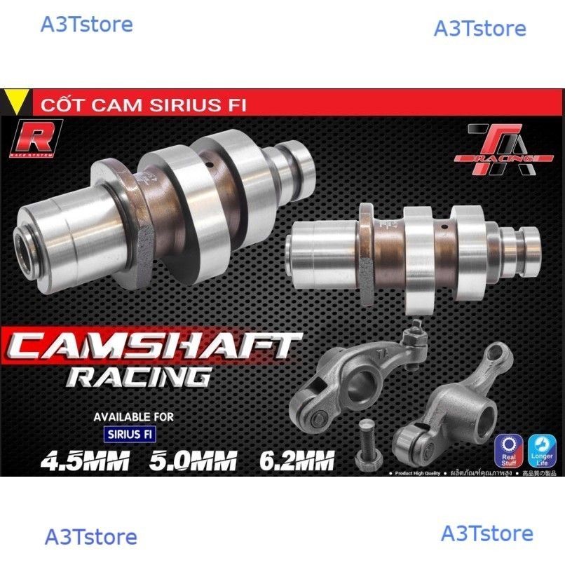 CỐT CAM / CÒ LĂN XE SIRIUS FI 4.5 - 5.00 - 6.2 MM  TA RACING BST 6158

