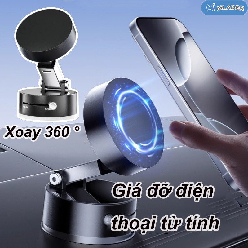 Xoay 360° Giá đỡ từ tính cho điện thoại di động có thể gập lại đa năng