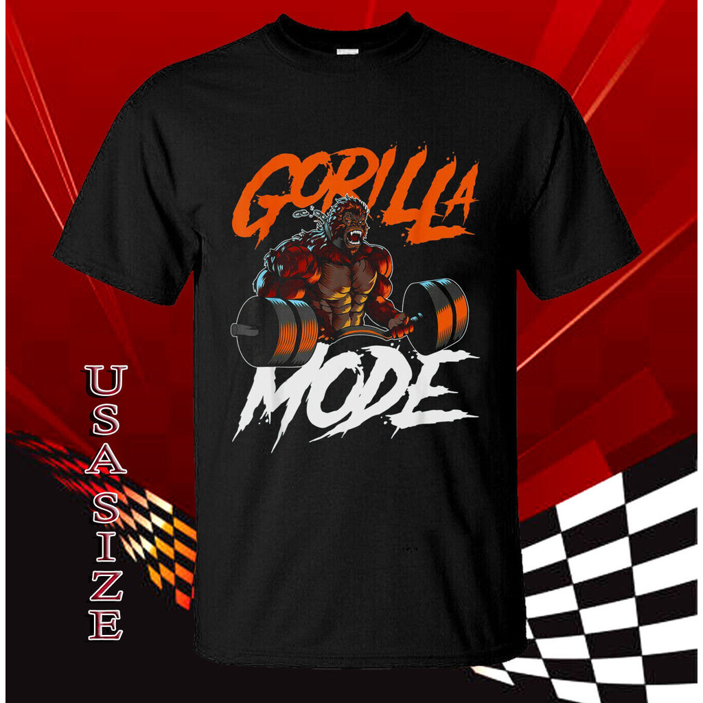 Áo sơ mi mới Gorilla Mode Áo thun tập thể dục tập thể dục Usa